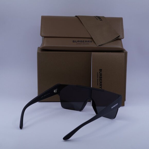 Burberry BE4291 3464/87 Shield Sunglasses - Black/Grey main image 6
